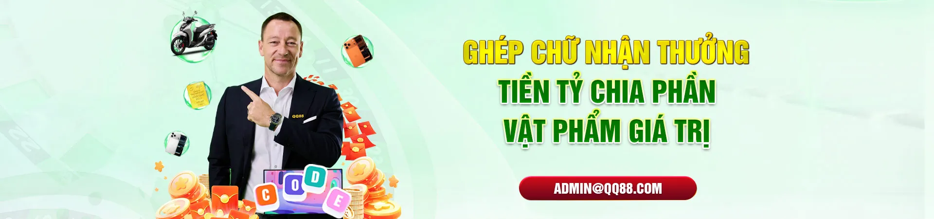 Khuyến mãi QQ88 ghép chữ nhận thưởng